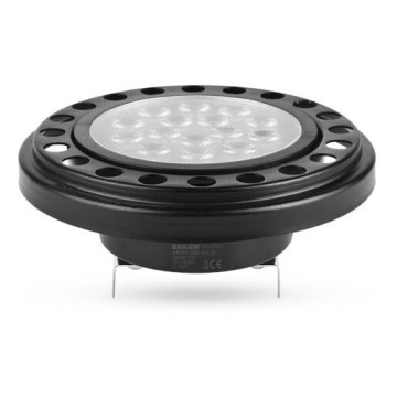 LED Žárovka ECOLINE AR111 G53/12W/12V 3000K 30° černá - Brilagi