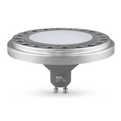 LED Žárovka ECOLINE AR111 GU10/12W/230V 3000K 120° stříbrná - Brilagi