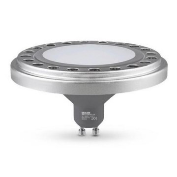 LED Žárovka ECOLINE AR111 GU10/12W/230V 4000K 120° stříbrná - Brilagi