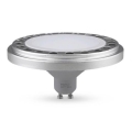 LED Žárovka ECOLINE AR111 GU10/15W/230V 3000K 120° stříbrná - Brilagi