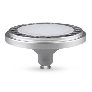 LED Žárovka ECOLINE AR111 GU10/15W/230V 3000K 120° stříbrná - Brilagi