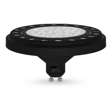 LED Žárovka ECOLINE AR111 GU10/15W/230V 3000K 30° černá - Brilagi