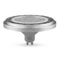 LED Žárovka ECOLINE AR111 GU10/15W/230V 3000K 30° stříbrná - Brilagi