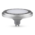 LED Žárovka ECOLINE AR111 GU10/15W/230V 4000K 120° stříbrná - Brilagi