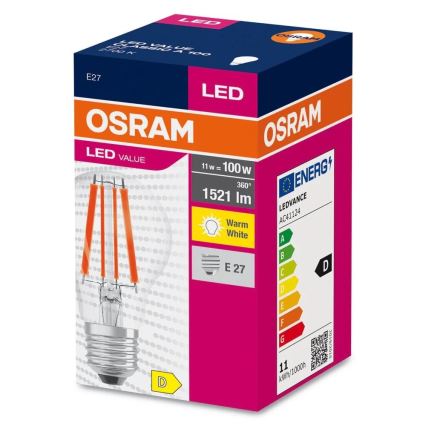 LED Žárovka FILAMENT A100 E27/11W/230V 2700K - Osram
