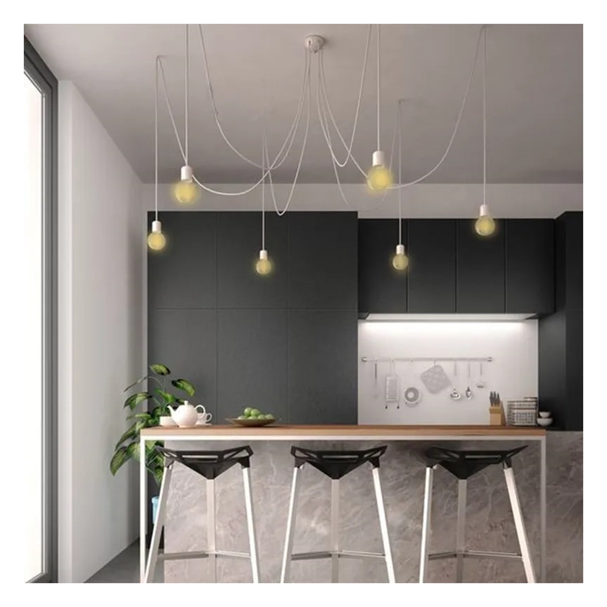 LED Žárovka BÍLÝ FILAMENT A60 E27/7,5W/230V 3000K