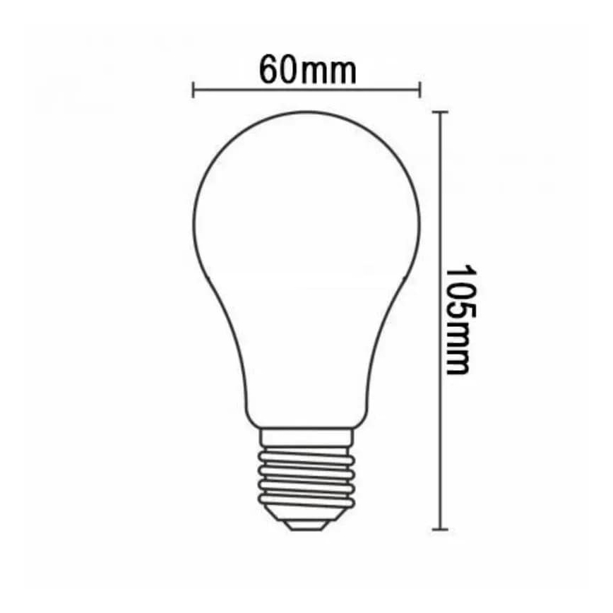 LED Žárovka BÍLÝ FILAMENT A60 E27/7,5W/230V 3000K
