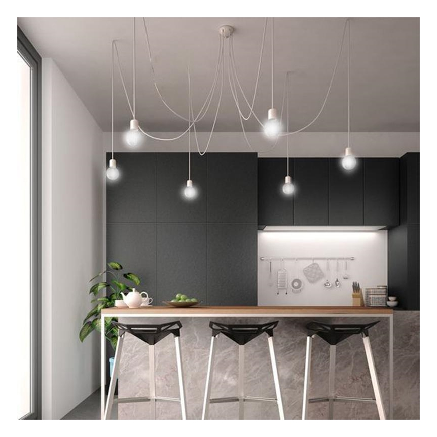 LED Žárovka BÍLÝ FILAMENT A60 E27/9W/230V 4000K