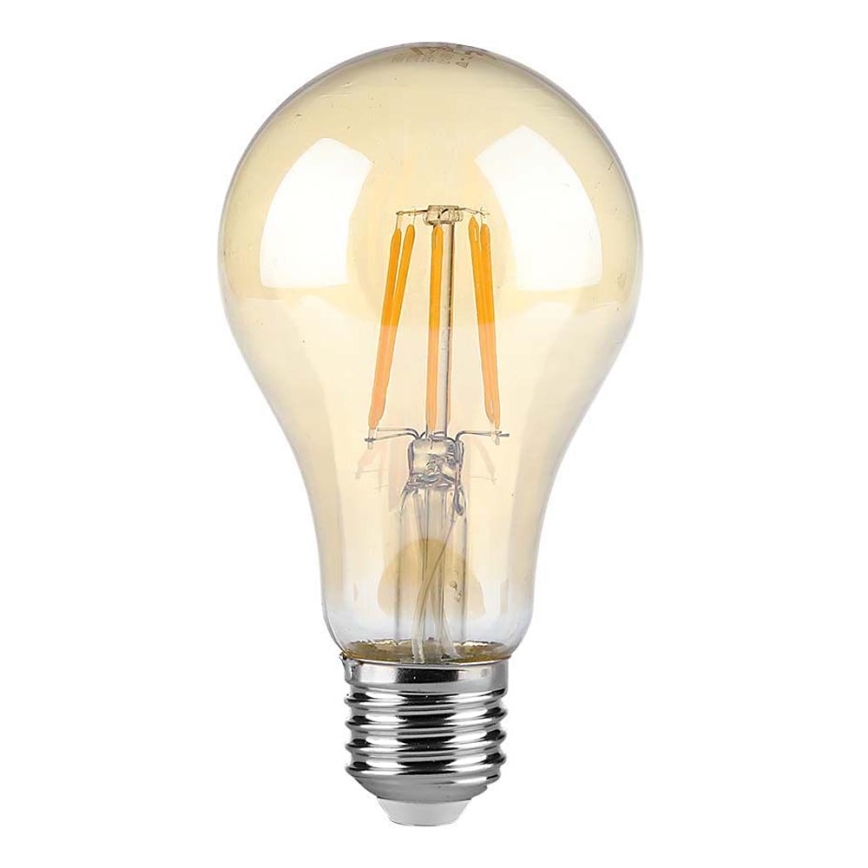 LED Žárovka FILAMENT AMBER A67 E27/10W/230V 2200K