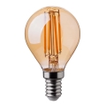 LED Žárovka FILAMENT AMBER P45 E14/4W/230V 2200K