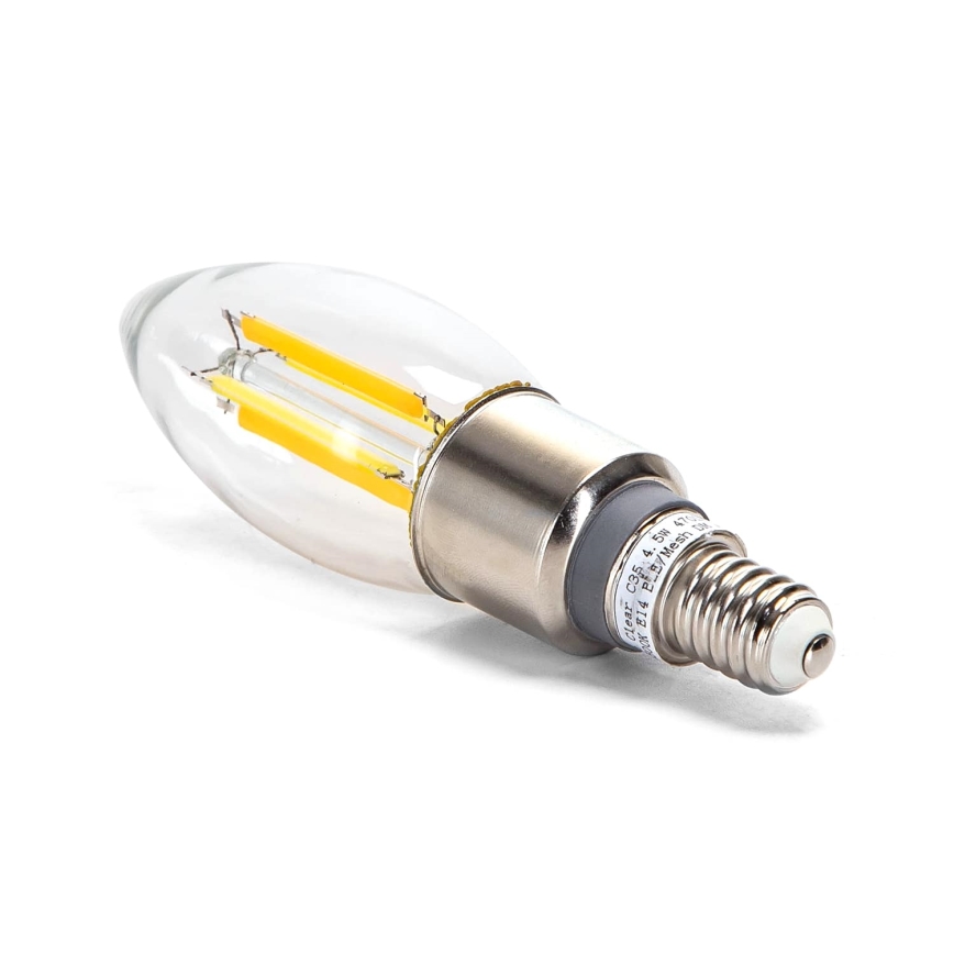 LED Stmívatelná žárovka FILAMENT MESH Smart C35 E14/4,5W/230V 2700-6500K - Aigostar