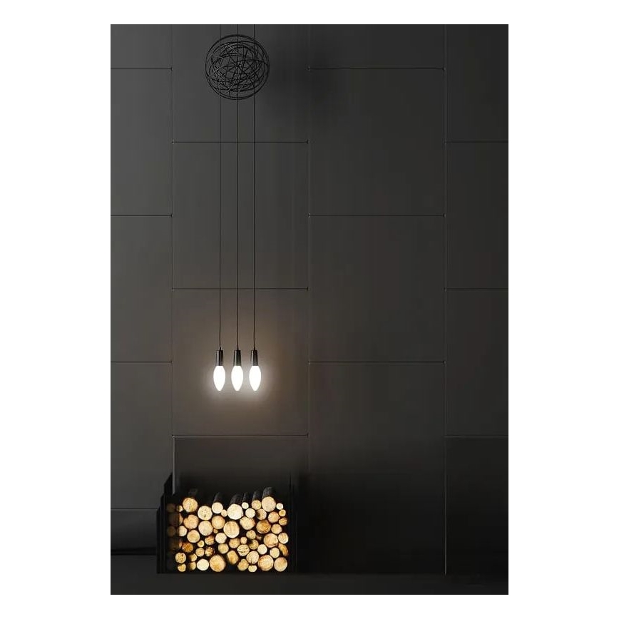 LED Žárovka BÍLÝ FILAMENT C35 E14/4,5W/230V 4000K