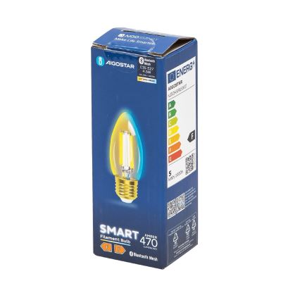 LED Žárovka FILAMENT C35 E27/4,5W/230V 2700-6500K - Aigostar