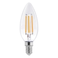 LED Žárovka FILAMENT C37 E14/6W/230V 4000K