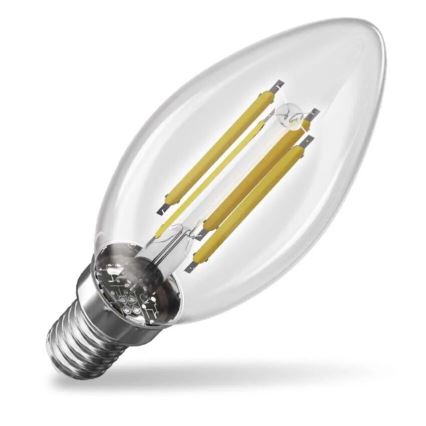 LED Žárovka FILAMENT E14/3,8W/230V 2700K Energetická třída A