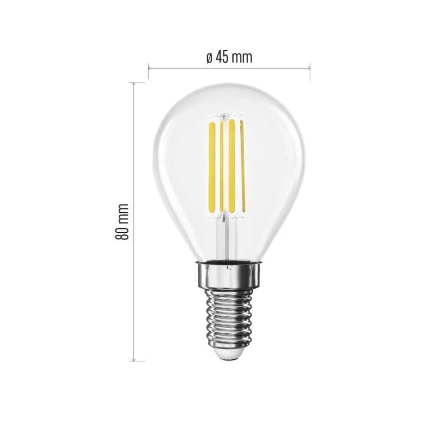 LED Žárovka FILAMENT E14/3,8W/230V 2700K