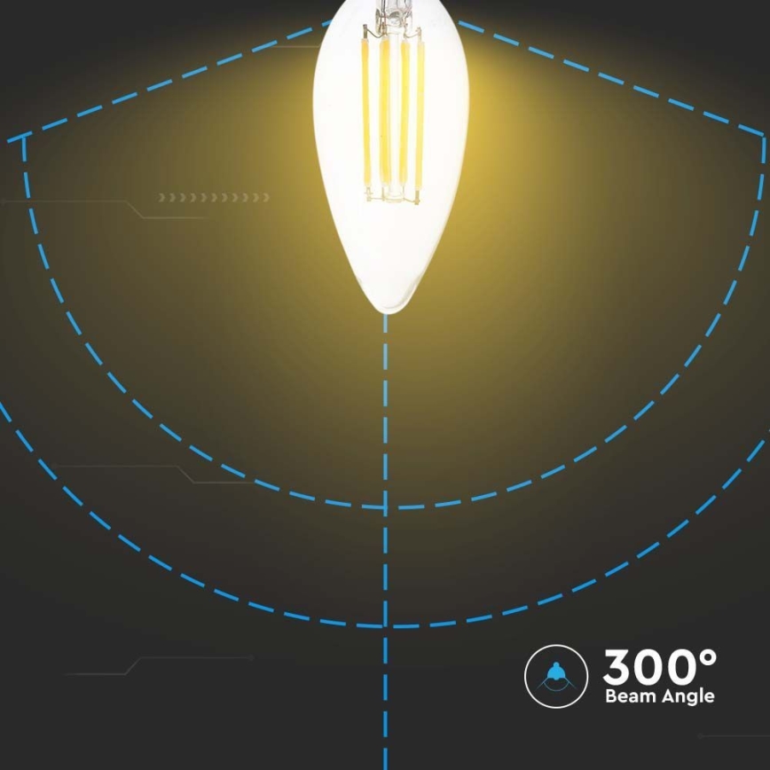LED Žárovka FILAMENT E14/5,5W/230V 4000K