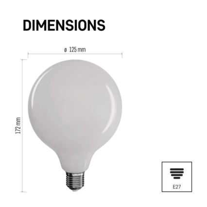 LED Žárovka FILAMENT E27/18W/230V 2700K