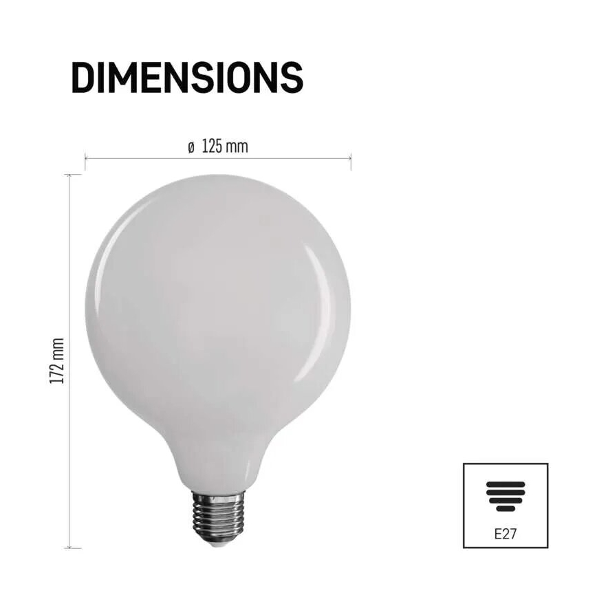 LED Žárovka FILAMENT E27/18W/230V 2700K