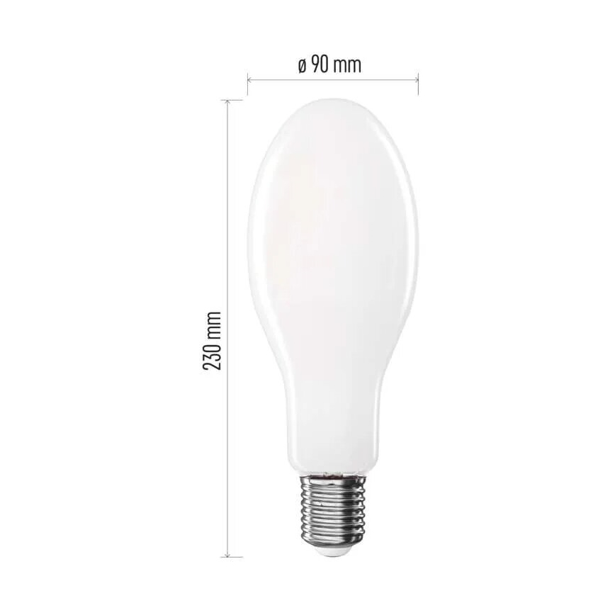 LED Žárovka FILAMENT ED90 E40/36W/230V 4000K 6000 lm