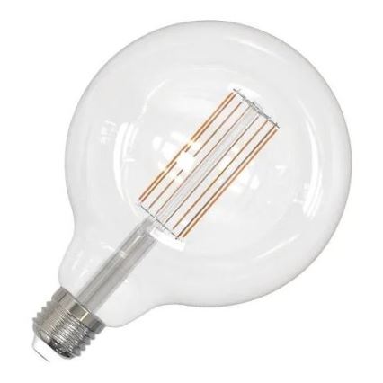 LED Žárovka FILAMENT G125 E27/18W/230V 3000K