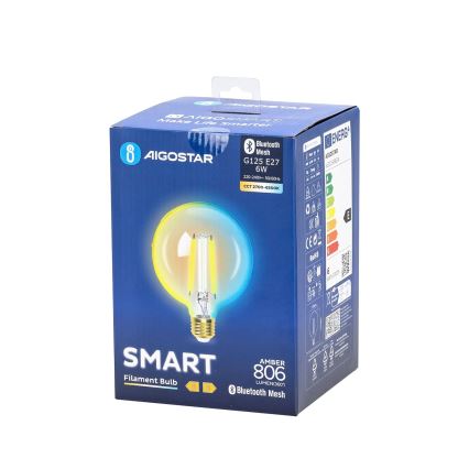 LED Žárovka FILAMENT G125 E27/6W/230V 2700-6500K - Aigostar