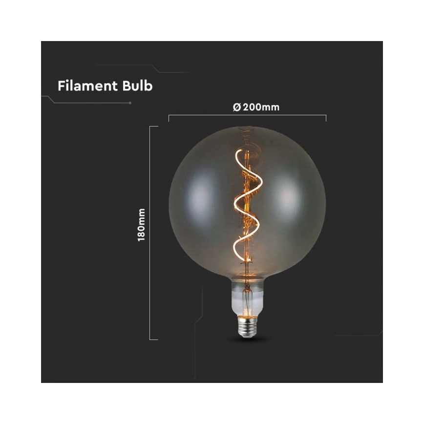LED Žárovka FILAMENT G200 E27/4W/230V 2700K