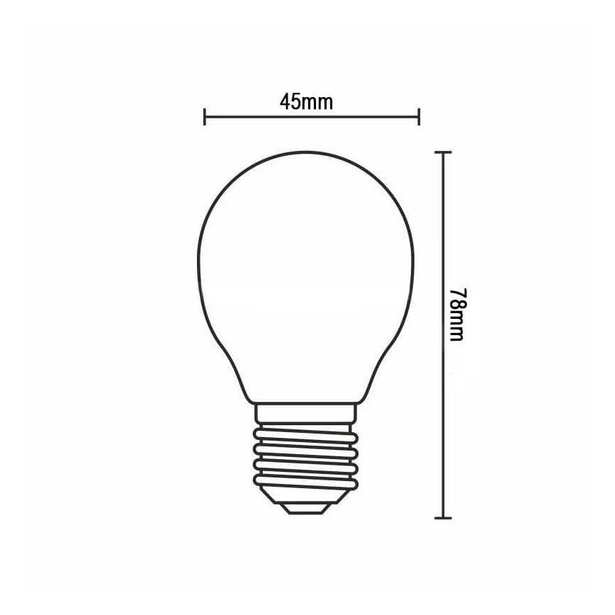 LED Žárovka FILAMENT G45 E14/4W/230V 3000K