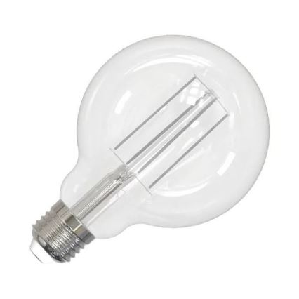 LED Žárovka BÍLÝ FILAMENT G95 E27/13W/230V 3000K