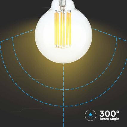 LED Žárovka FILAMENT G95 E27/6W/230V 3000K
