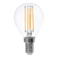 LED Žárovka FILAMENT P45 E14/6W/230V 4000K