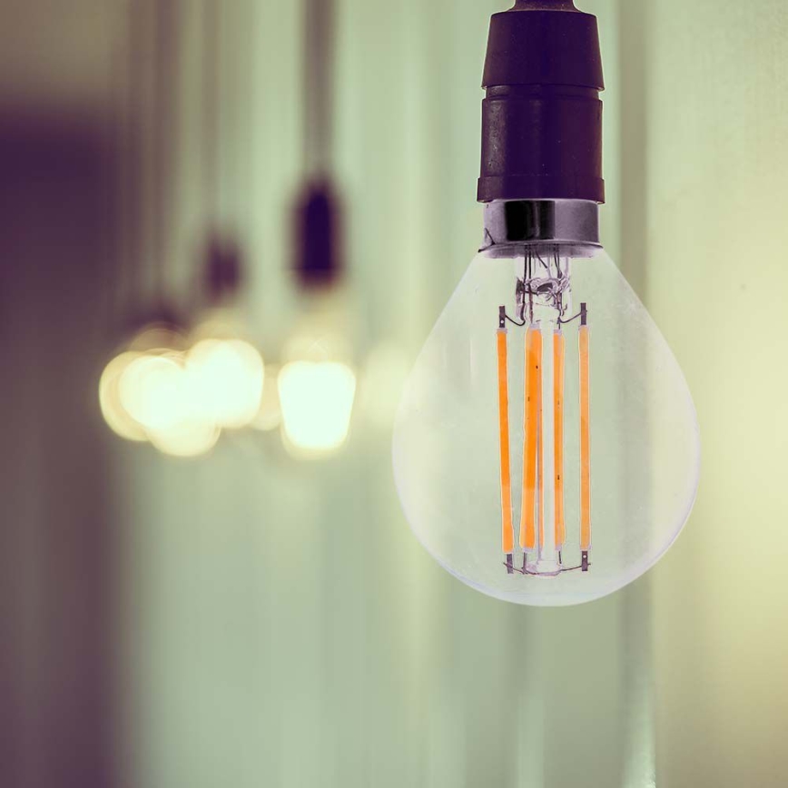 LED Žárovka FILAMENT P45 E14/6W/230V 6500K