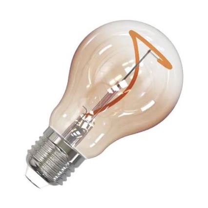 LED Žárovka FILAMENT SHAPE A60 E27/4W/230V 1800K hnědá