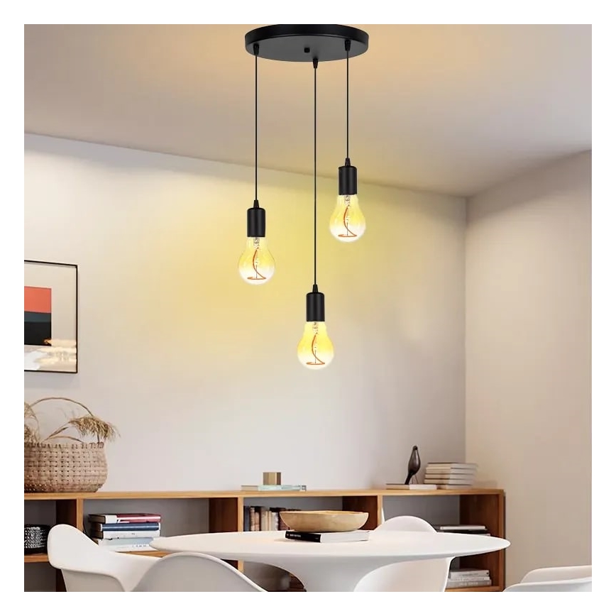 LED Žárovka FILAMENT SHAPE A60 E27/4W/230V 1800K žlutá