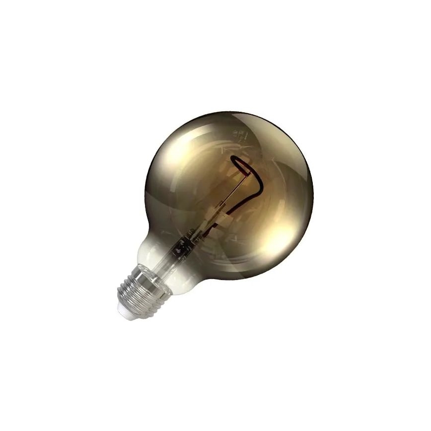 LED Žárovka FILAMENT SHAPE G95 E27/4W/230V 1800K kouřová