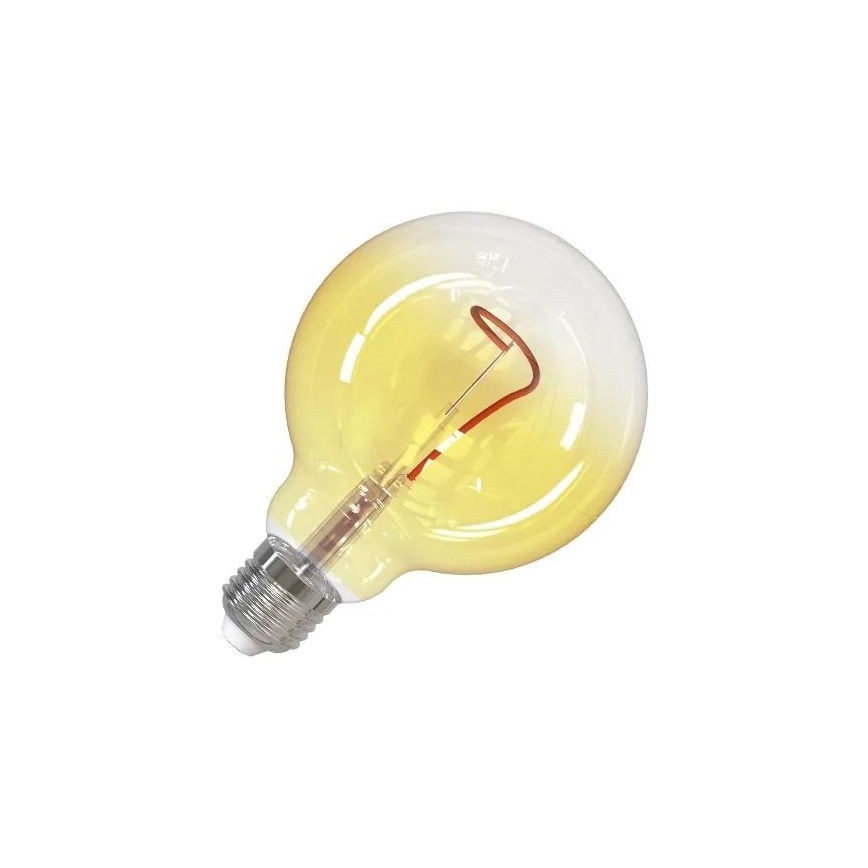 LED Žárovka FILAMENT SHAPE G95 E27/4W/230V 1800K žlutá