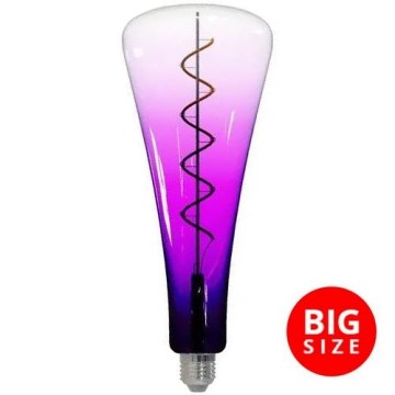 LED Žárovka FILAMENT SHAPE T110 E27/5W/230V 1800K fialová