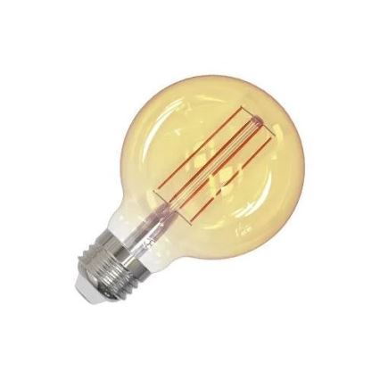 LED Žárovka FILAMENT SLIM VINTAGE G80 E27/4,5W/230V 1800K