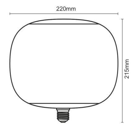 LED Žárovka FILAMENT SMOKE T220 E27/4W/230V 1800K