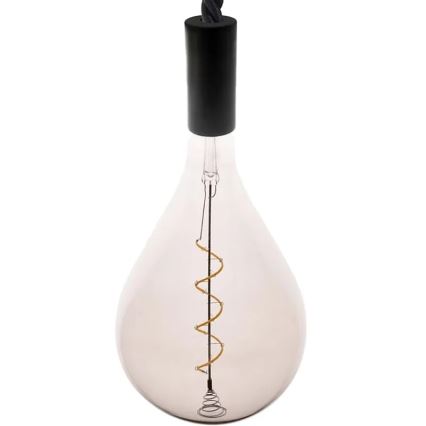 LED Žárovka FILAMENT SPIRAL SMOKE A165 E27/4W/230V 2000K