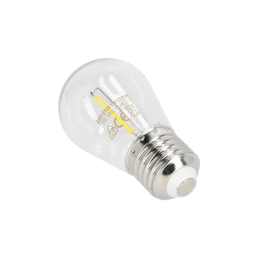 LED Žárovka FILAMENT ST45 E27/1W/230V 2700K