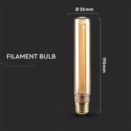 LED Žárovka FILAMENT T30 E27/2W/230V 1800K Art Edition