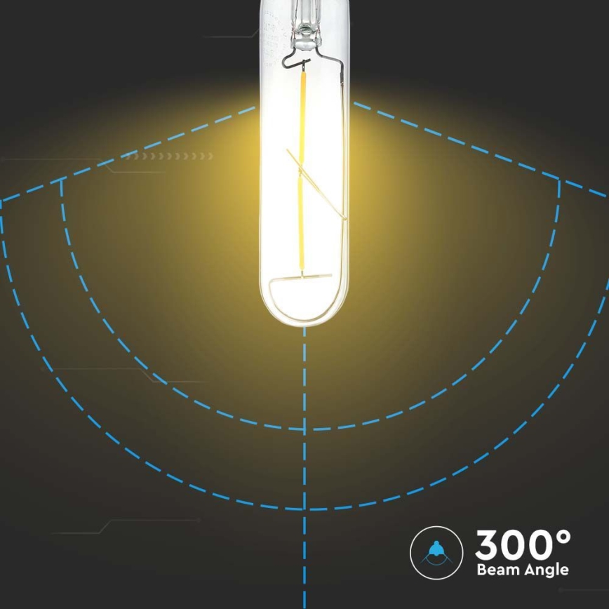 LED Žárovka FILAMENT T30 E27/2W/230V 3000K