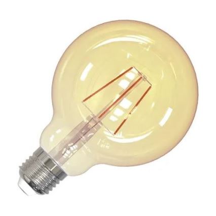 LED Žárovka FILAMENT VINTAGE G95 E27/4W/230V 2000K