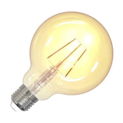 LED Žárovka FILAMENT VINTAGE G95 E27/4W/230V 2000K