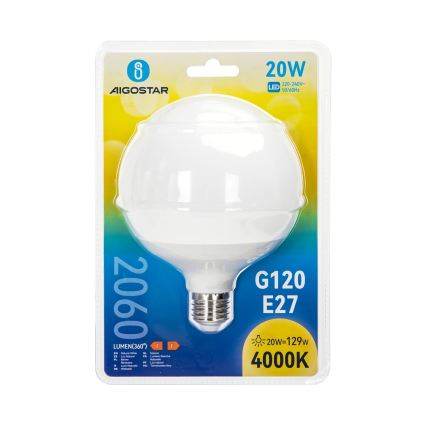 LED Žárovka G120 E27/20W/230V 4000K - Aigostar
