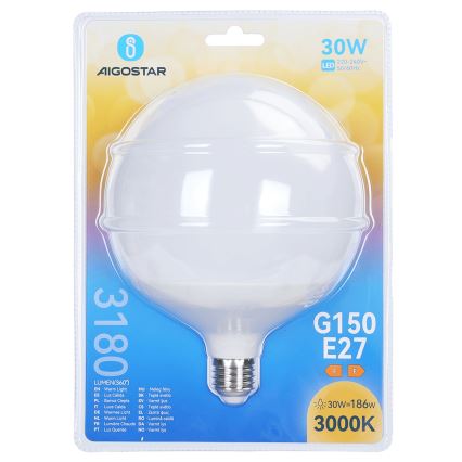 LED Žárovka G150 E27/30W/230V 3000K - Aigostar