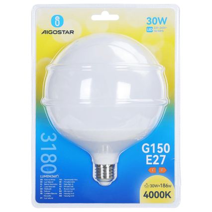 LED Žárovka G150 E27/30W/230V 4000K - Aigostar