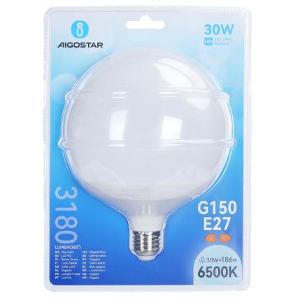 LED Žárovka G150 E27/30W/230V 6500K - Aigostar