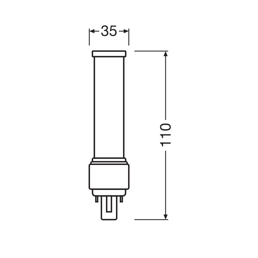 LED Žárovka G24d-1/5W/230V 3000K - Osram